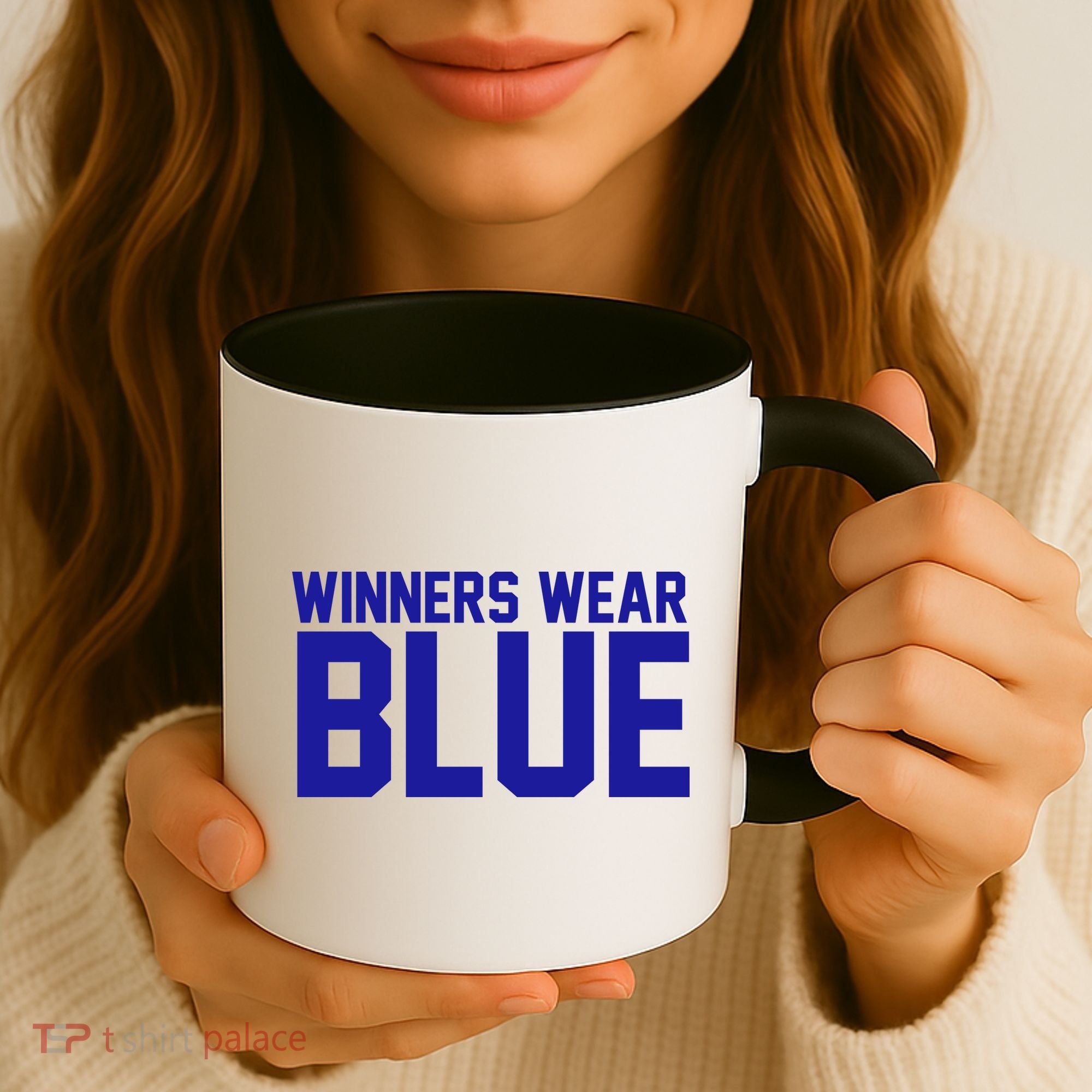 Winners Wear Blue Game Competition Coffee Mug