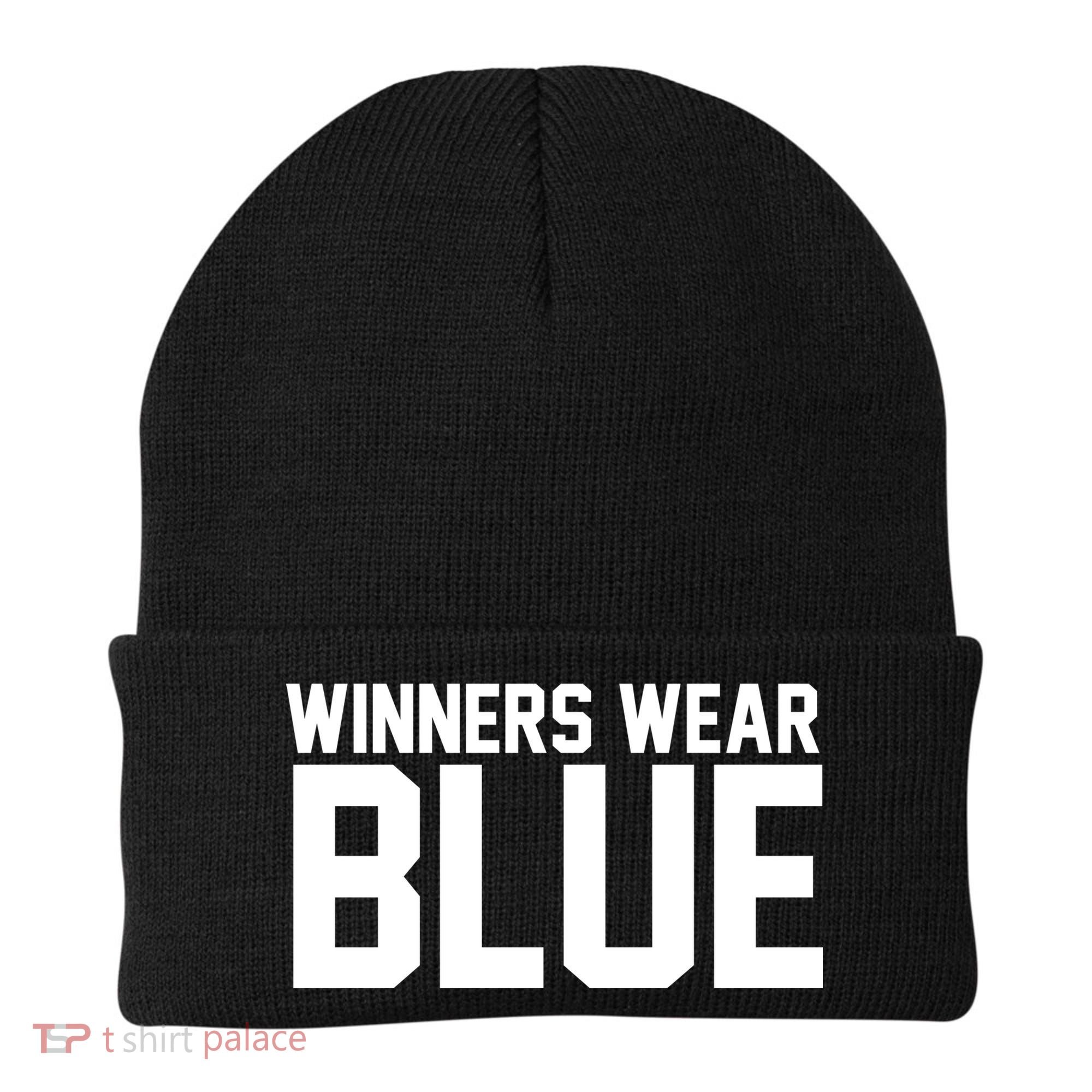 Winners Wear Blue Game Competition Beanie