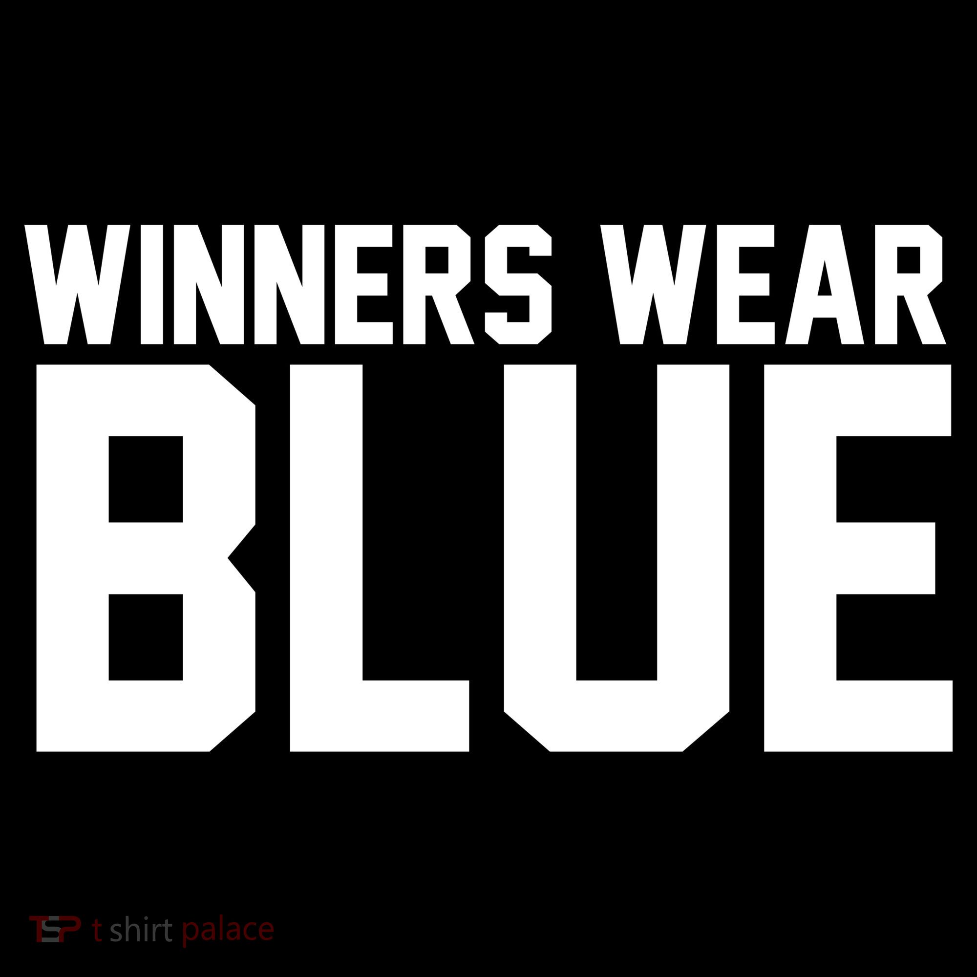 Winners Wear Blue Game Competition Long Sleeve Pajama Set