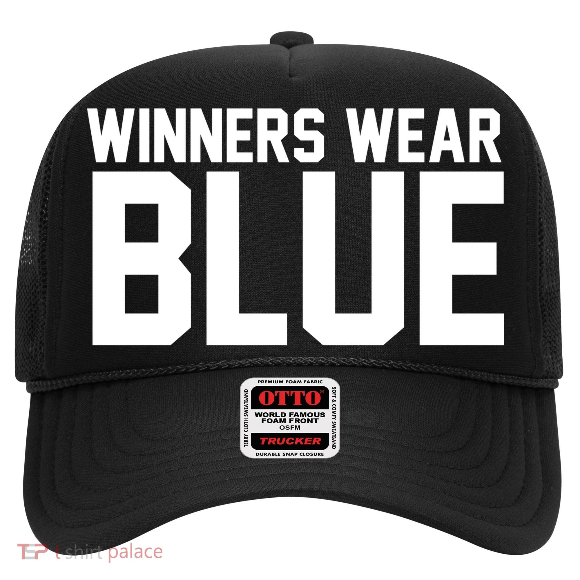Winners Wear Blue Game Competition Hat