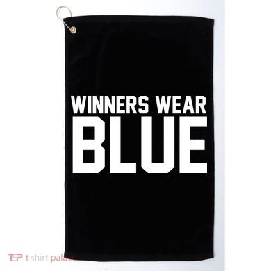 Winners Wear Blue Game Competition Golf Towel