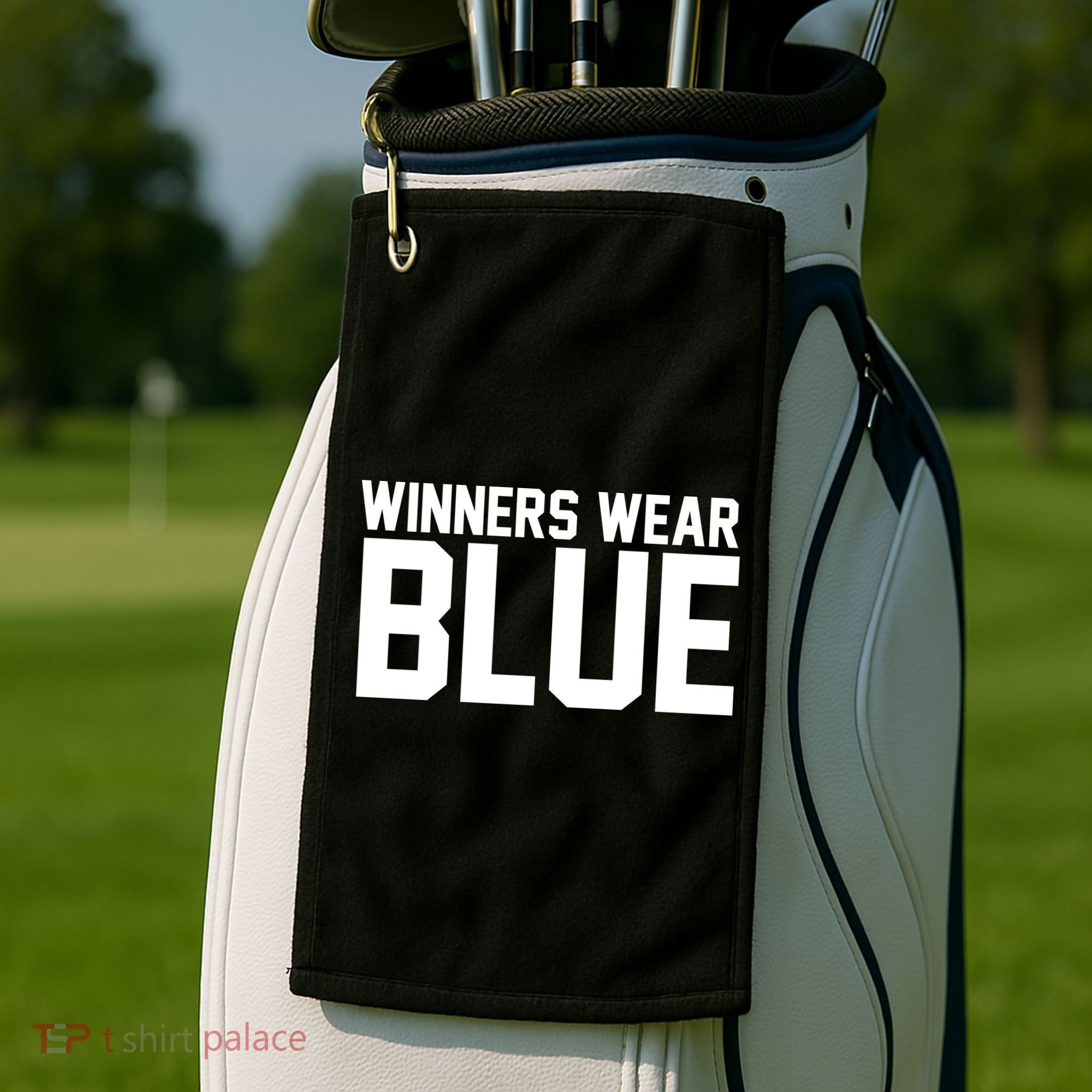 Winners Wear Blue Game Competition Golf Towel