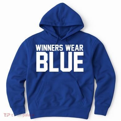 Winners Wear Blue Game Competition Hoodie