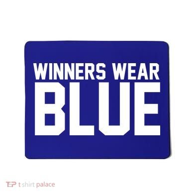Winners Wear Blue Game Competition Mousepad