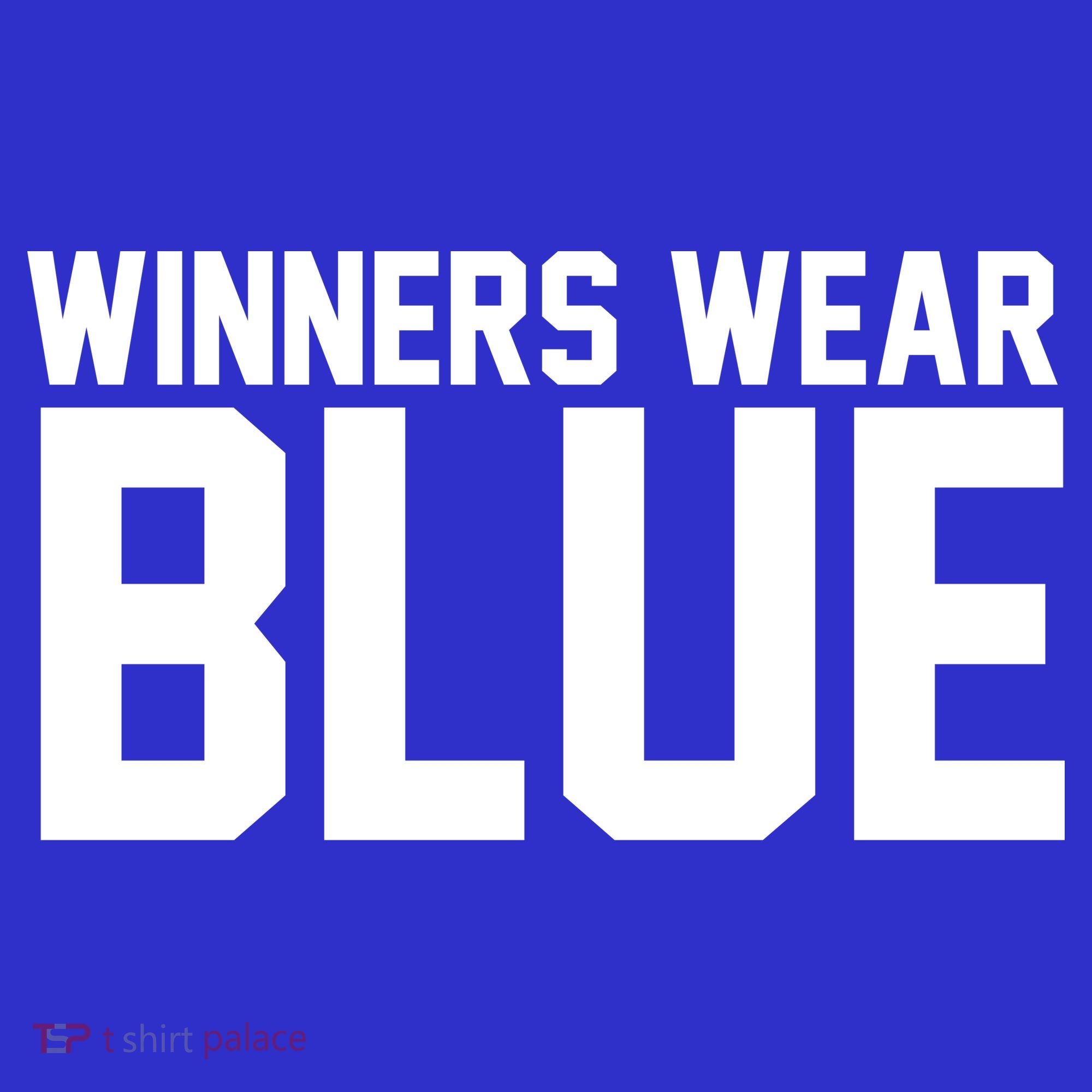 Winners Wear Blue Game Competition Women's Tank Top