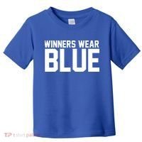 Winners Wear Blue Game Competition Toddler T-Shirt thumb 0