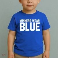 Winners Wear Blue Game Competition Toddler T-Shirt thumb 2