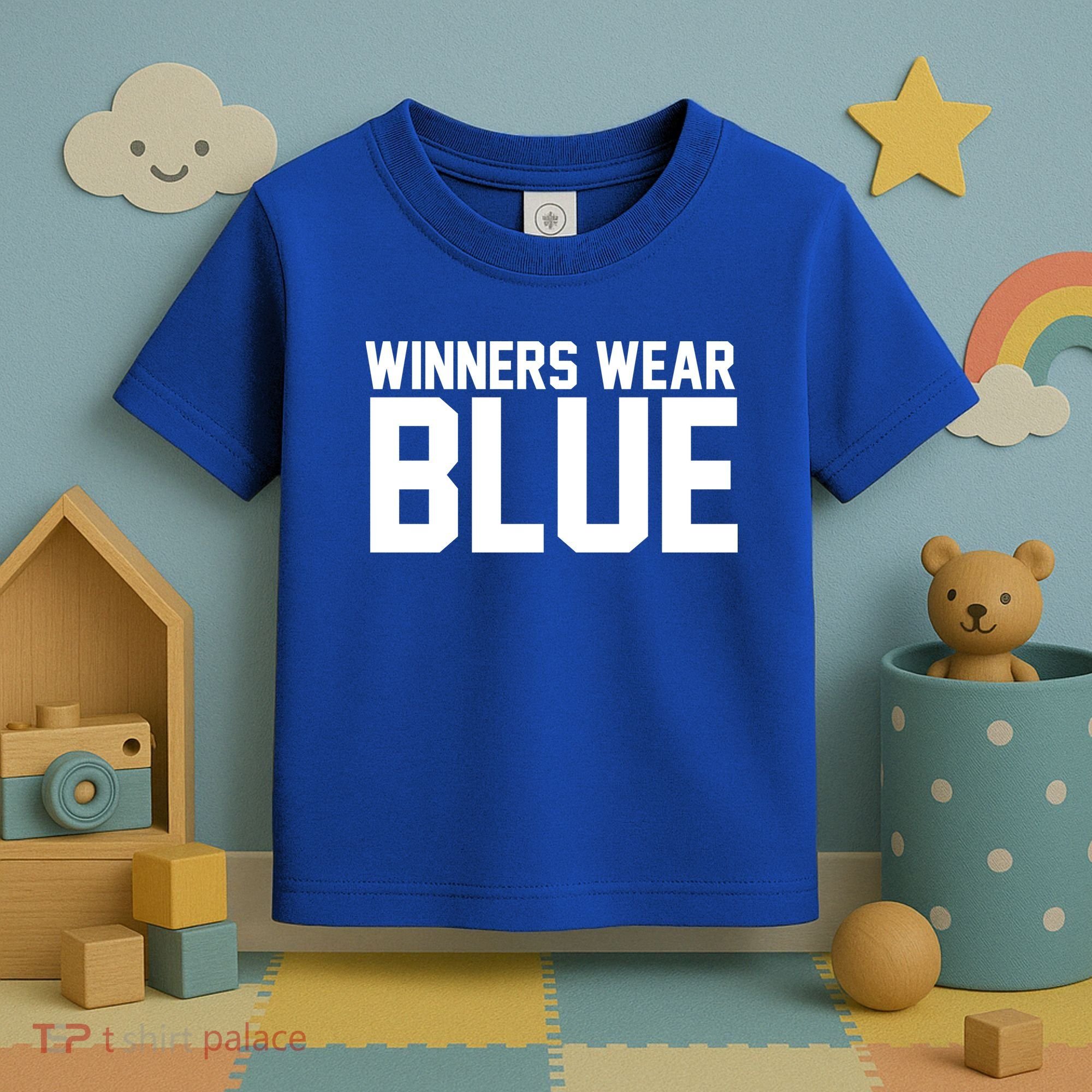 Winners Wear Blue Game Competition Toddler T-Shirt