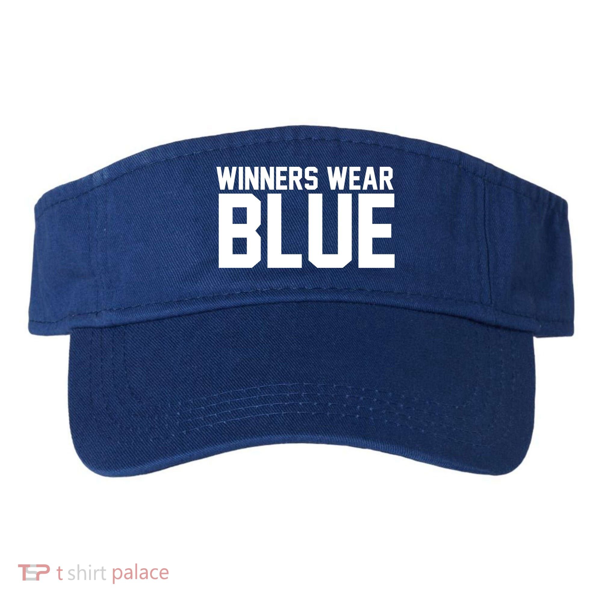 Winners Wear Blue Game Competition Visor