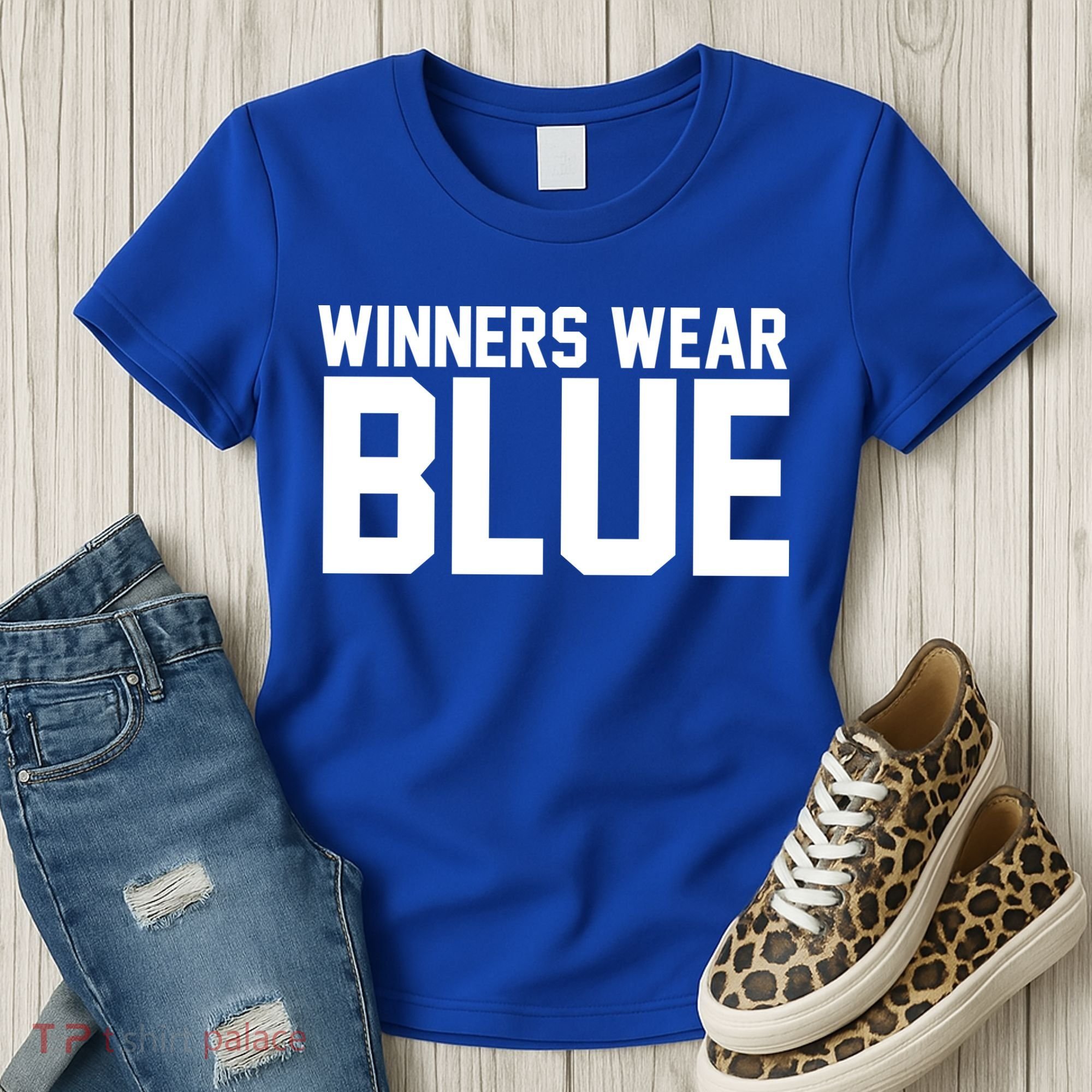 Winners Wear Blue Game Competition Women's T-Shirt