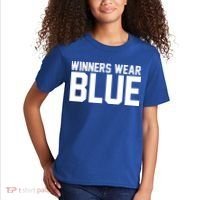 Winners Wear Blue Game Competition Kids T-Shirt thumb 2
