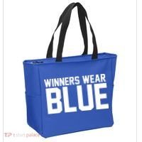 Winners Wear Blue Game Competition Tote Bag thumb 2