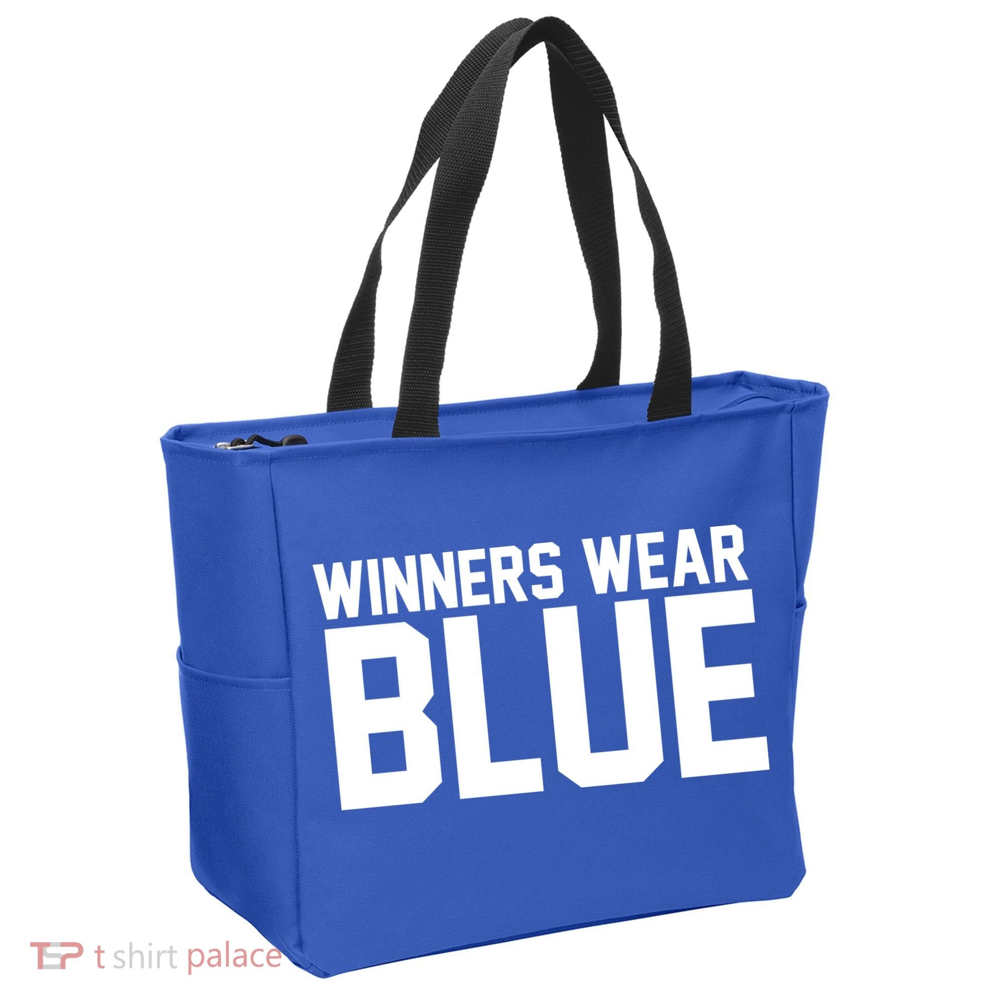 Winners Wear Blue Game Competition Tote Bag