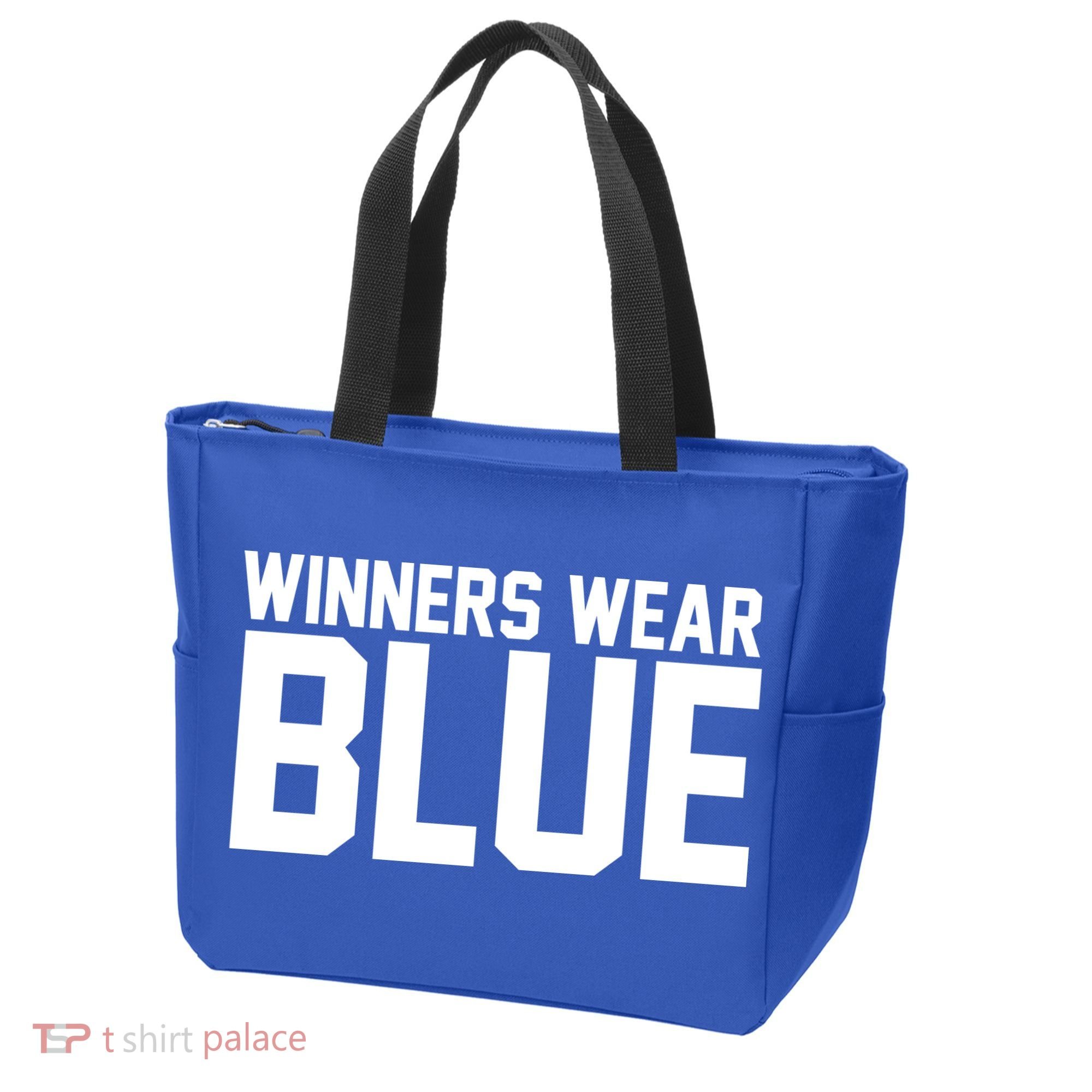 Winners Wear Blue Game Competition Tote Bag