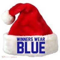 Winners Wear Blue Game Competition Santa Hat thumb 0