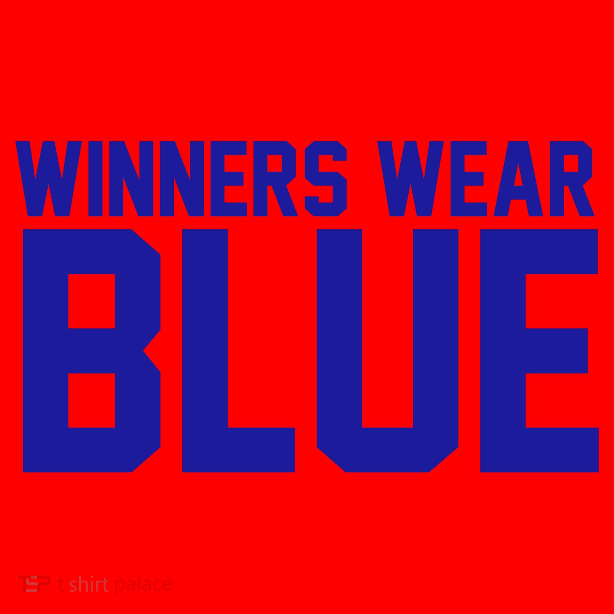 Winners Wear Blue Game Competition Santa Hat