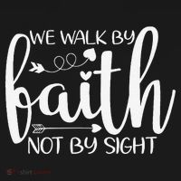 We Walk By Faith Not By Sight God Faith Jesus Baby Bodysuit thumb 2