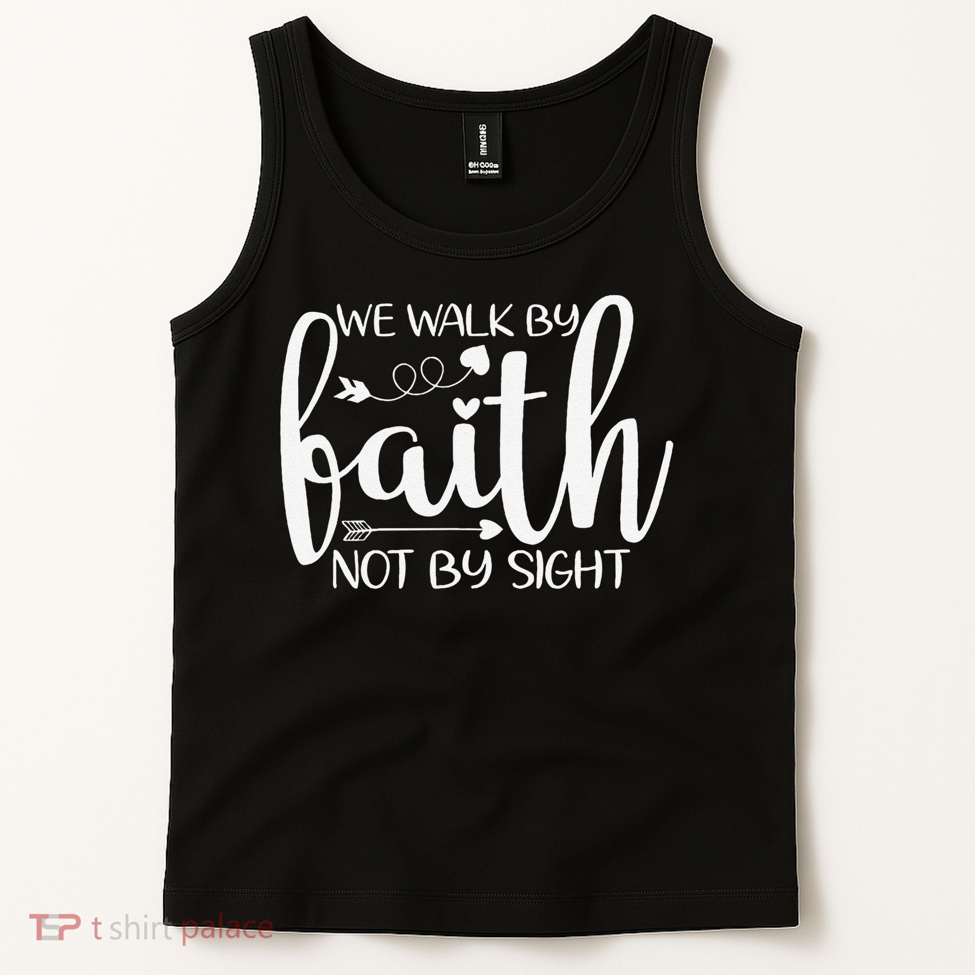 We Walk By Faith Not By Sight God Faith Jesus Tank Top