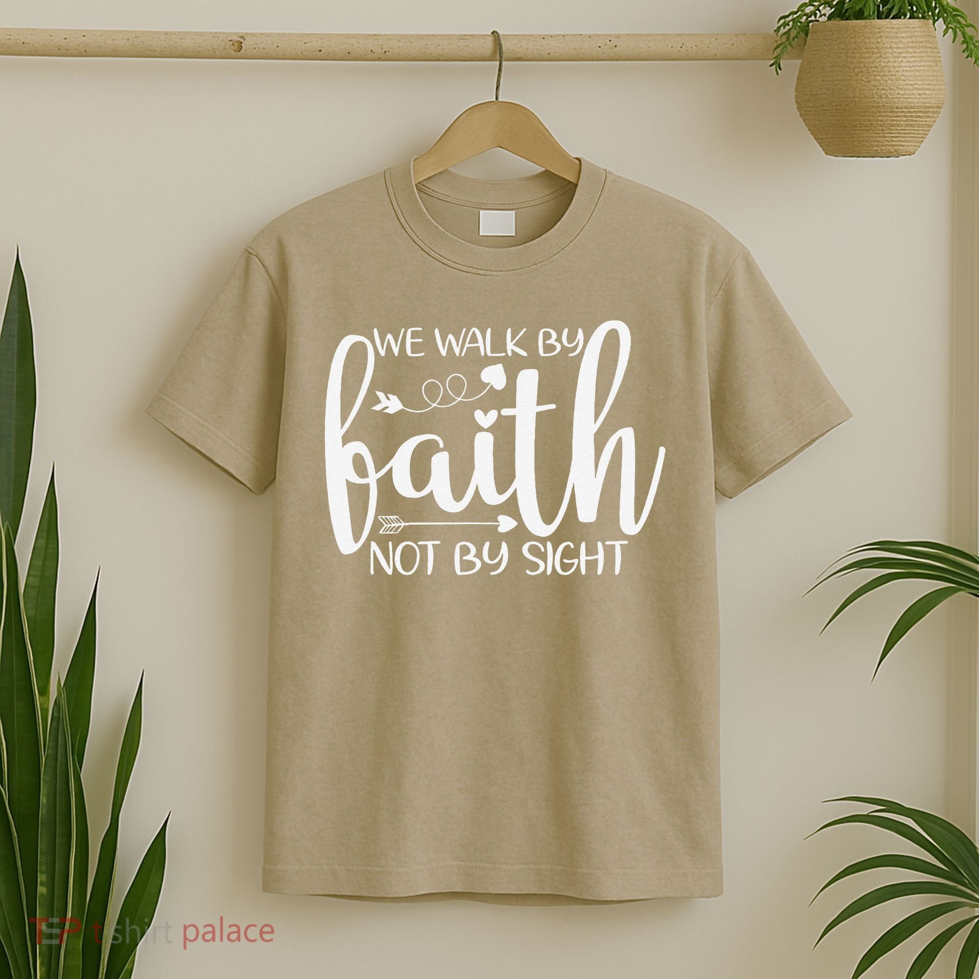 We Walk By Faith Not By Sight God Faith Jesus T-Shirt