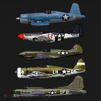 WW2 Warplane B17 P51 Mustang F4U Corsair P40 Warhawk Gift  Women's Hoodie thumb 2