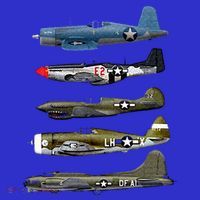 WW2 Warplane B17 P51 Mustang F4U Corsair P40 Warhawk Gift  Visor thumb 3