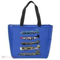 WW2 Warplane B17 P51 Mustang F4U Corsair P40 Warhawk Gift  Tote Bag thumb 0