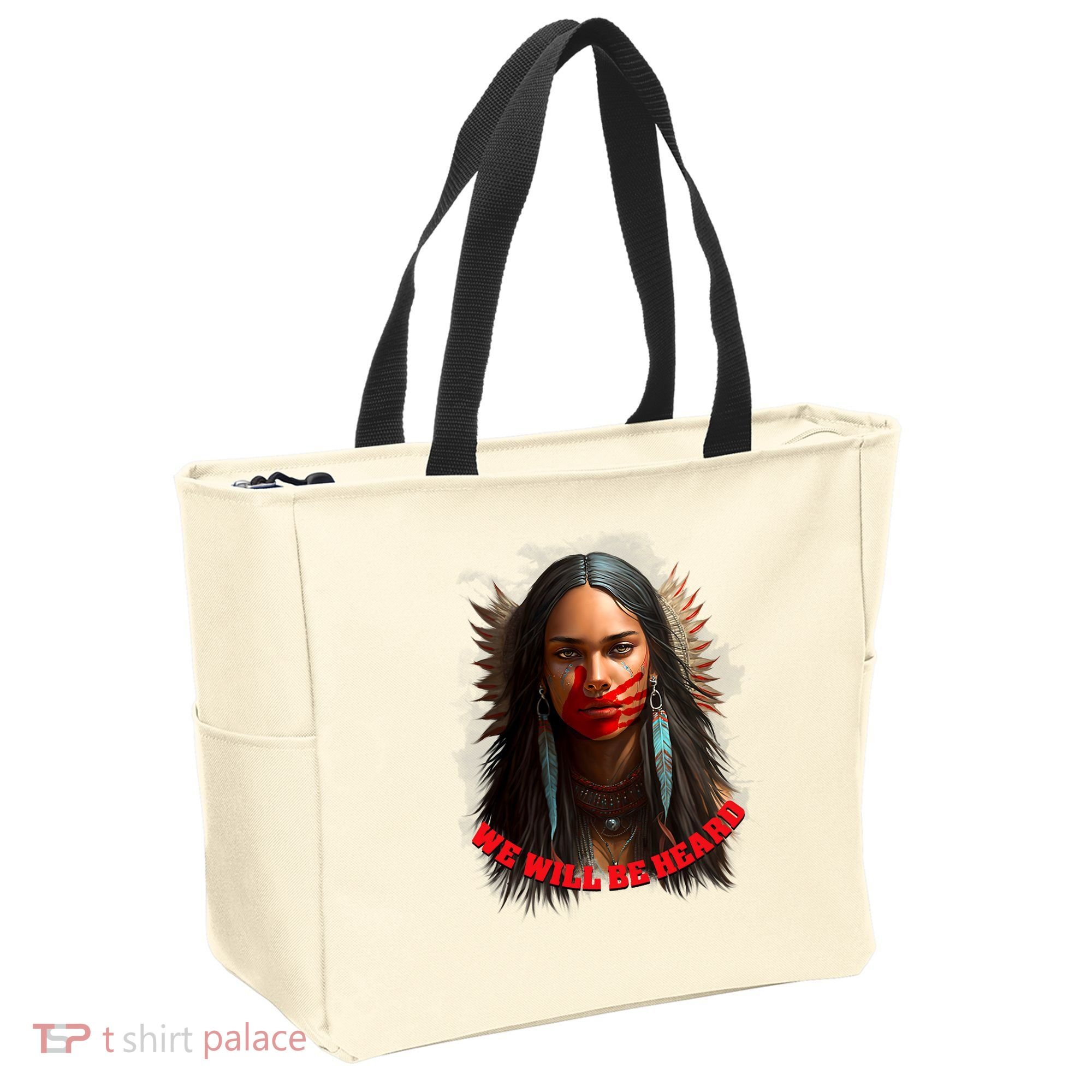 We Will Be Heard Missing And Murdered Indigenous Women MMIW Tote Bag