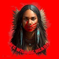 We Will Be Heard Missing And Murdered Indigenous Women MMIW Santa Hat thumb 1