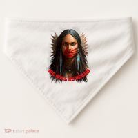 We Will Be Heard Missing And Murdered Indigenous Women MMIW USA-Made Doggie Bandana thumb 0