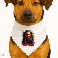 We Will Be Heard Missing And Murdered Indigenous Women MMIW USA-Made Doggie Bandana thumb 1
