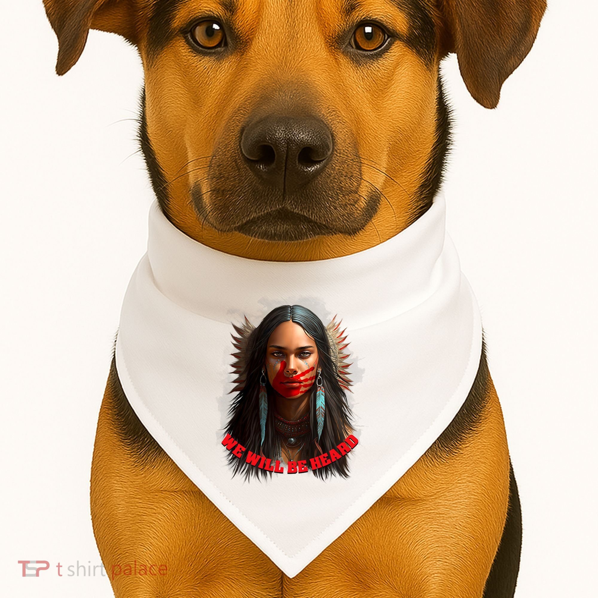 We Will Be Heard Missing And Murdered Indigenous Women MMIW USA-Made Doggie Bandana
