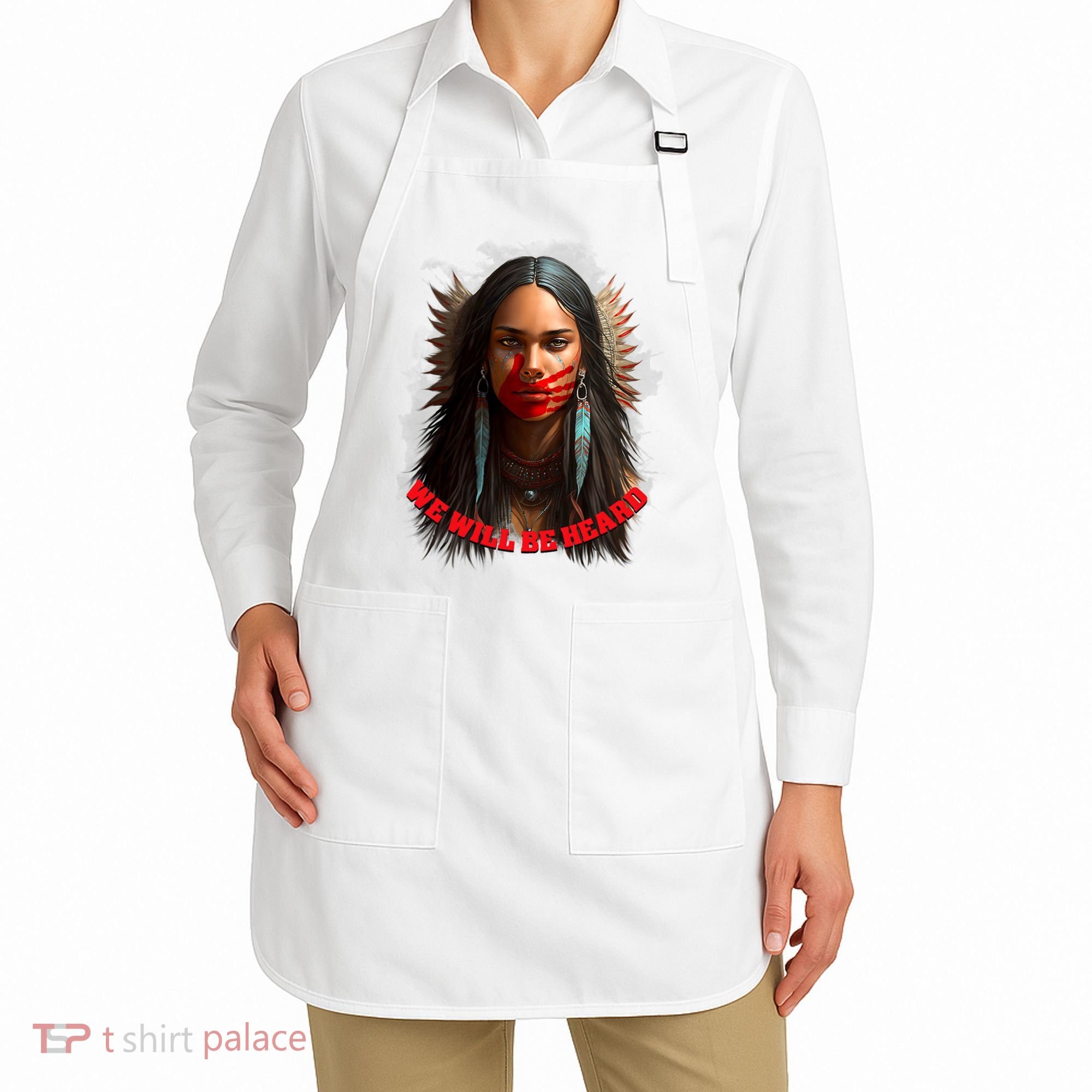 We Will Be Heard Missing And Murdered Indigenous Women MMIW Apron