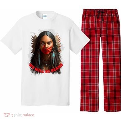 We Will Be Heard Missing And Murdered Indigenous Women MMIW Pajama Set