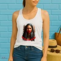 We Will Be Heard Missing And Murdered Indigenous Women MMIW Women's Tank Top thumb 2