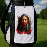 We Will Be Heard Missing And Murdered Indigenous Women MMIW Golf Towel thumb 2