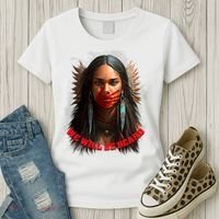 We Will Be Heard Missing And Murdered Indigenous Women MMIW Women's T-Shirt thumb 3
