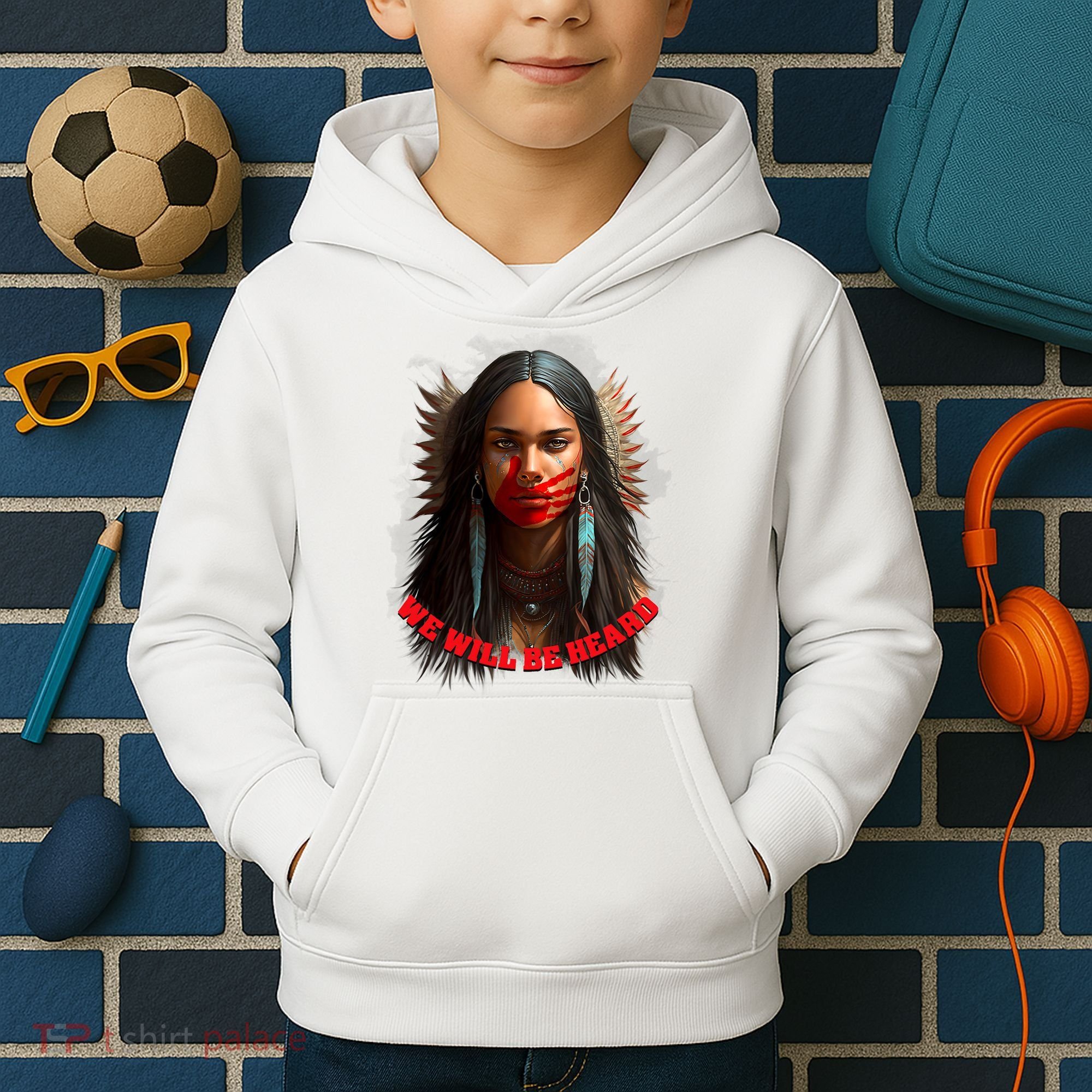 We Will Be Heard Missing And Murdered Indigenous Women MMIW Kids Hoodie