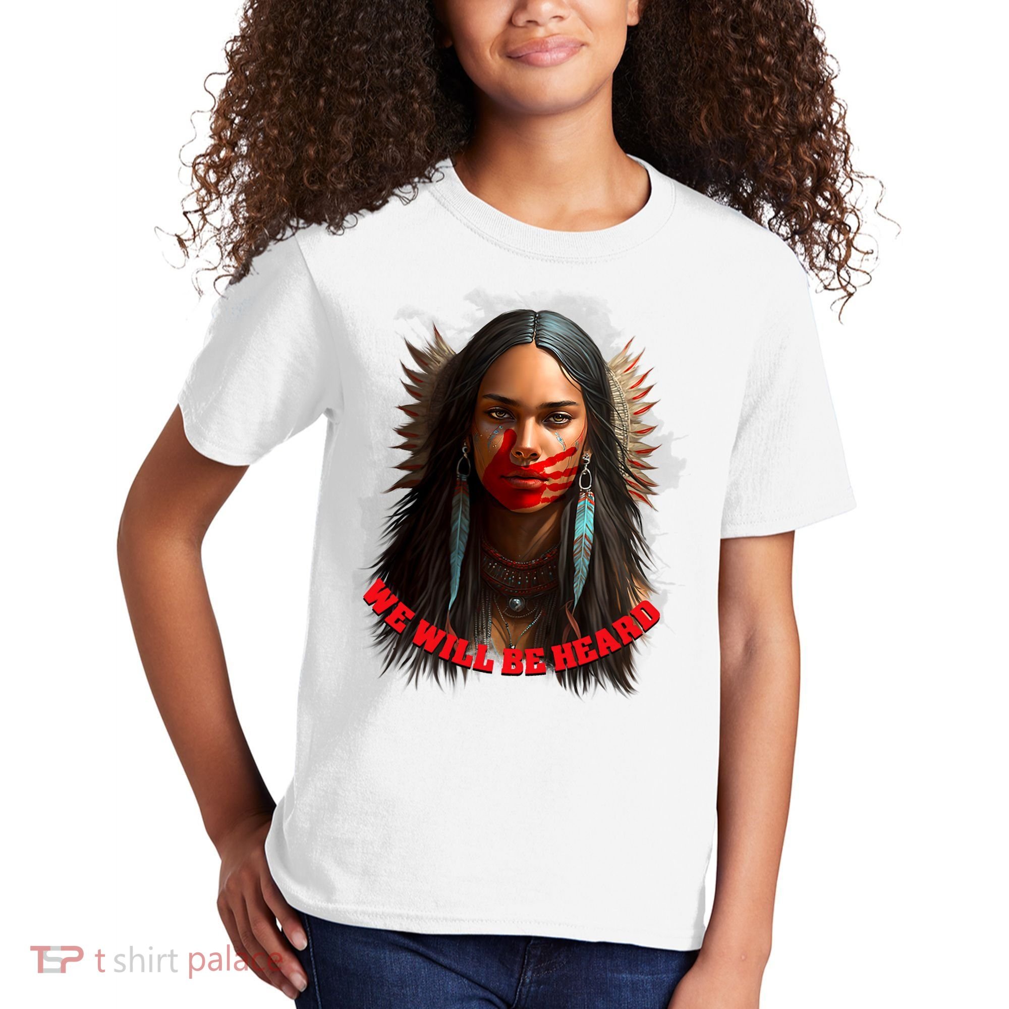 We Will Be Heard Missing And Murdered Indigenous Women MMIW Kids T-Shirt