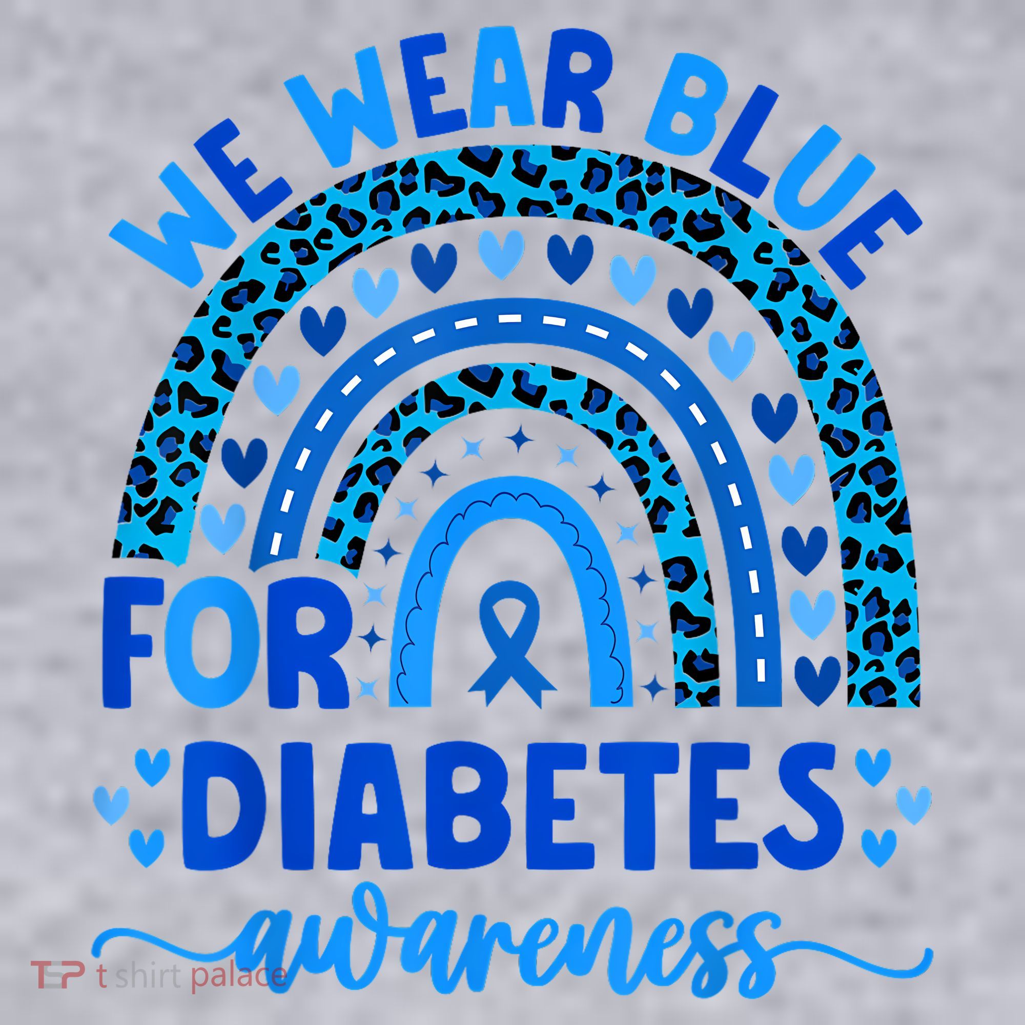 We Wear Blue For Diabetes Awareness Diabetic Women's Sweatshirt