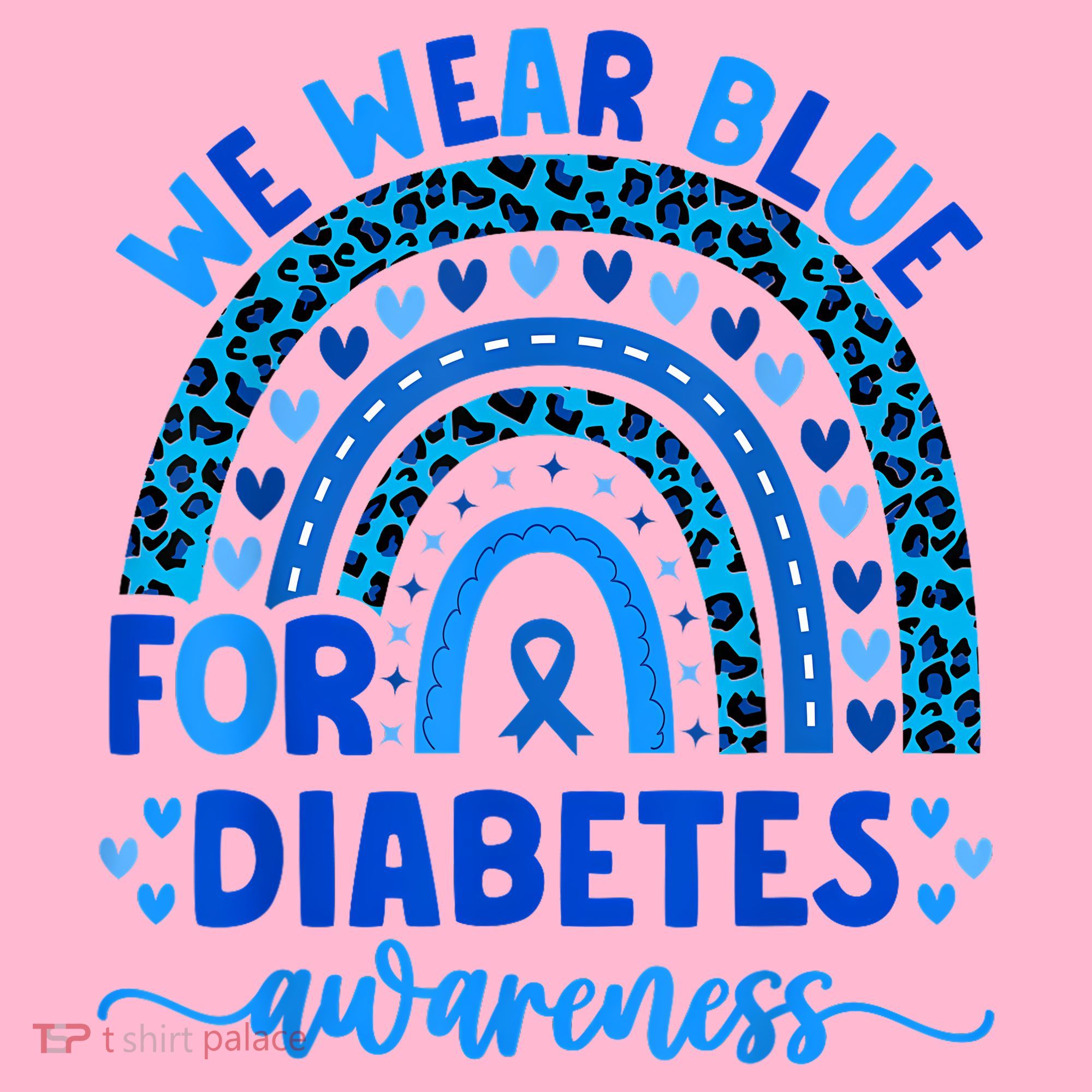 We Wear Blue For Diabetes Awareness Diabetic Coaster