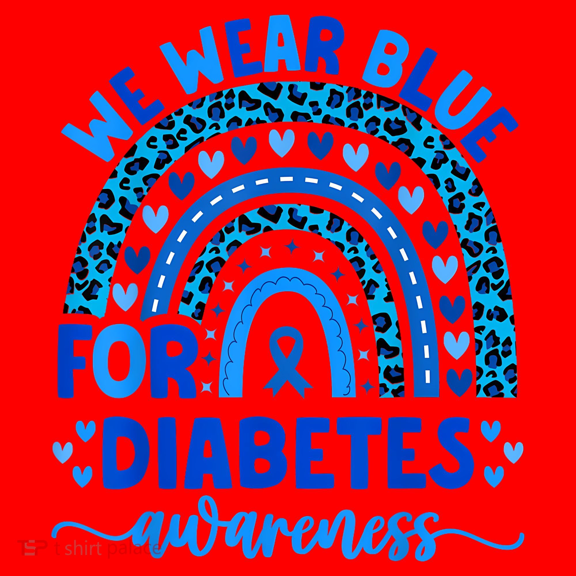 We Wear Blue For Diabetes Awareness Diabetic Santa Hat