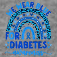 We Wear Blue For Diabetes Awareness Diabetic Toddler Hoodie thumb 2