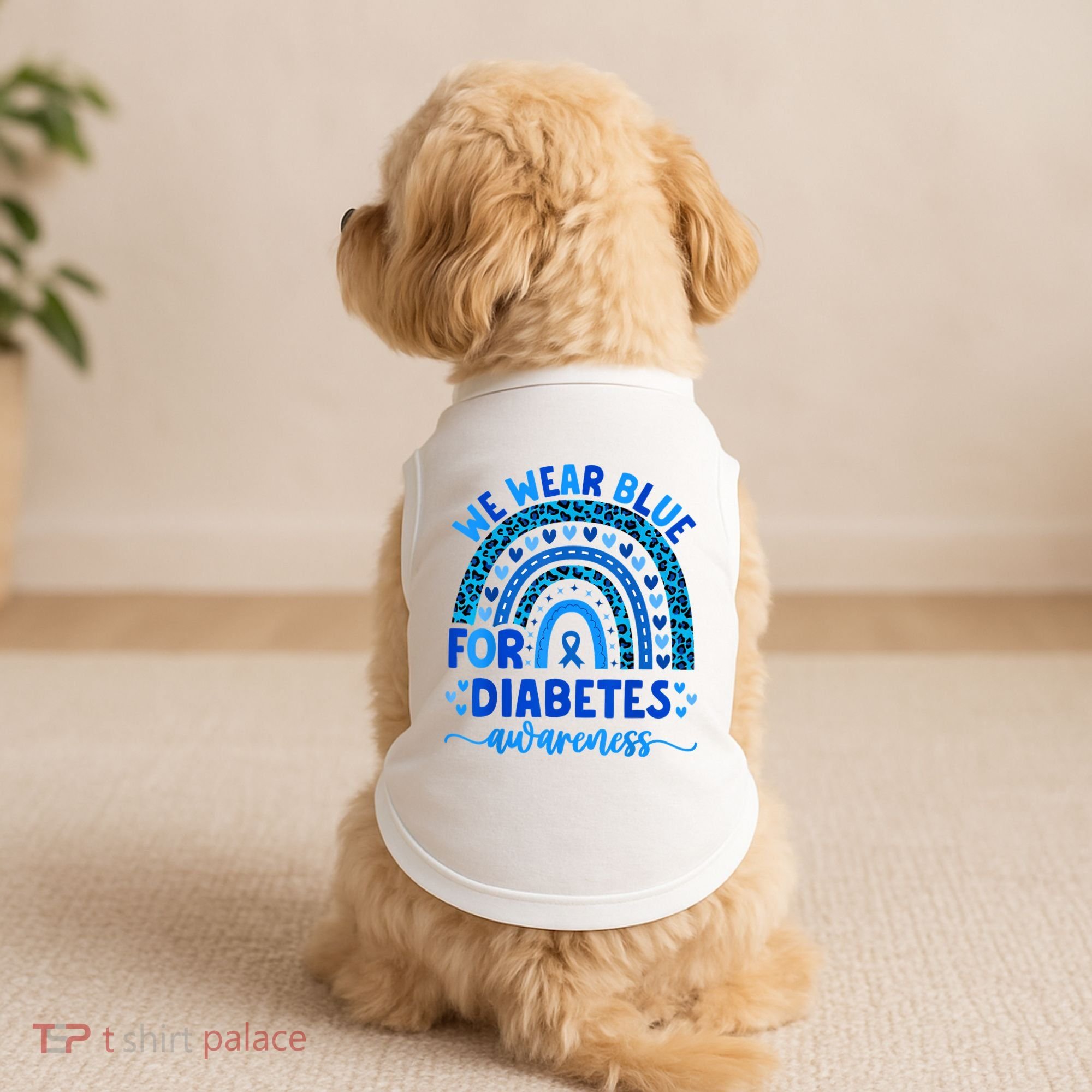 We Wear Blue For Diabetes Awareness Diabetic Doggie Tank