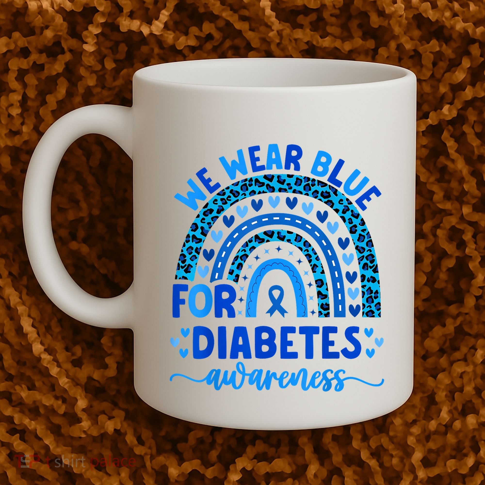 We Wear Blue For Diabetes Awareness Diabetic Coffee Mug