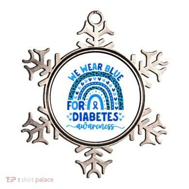 We Wear Blue For Diabetes Awareness Diabetic Ornament
