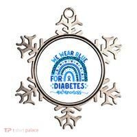 We Wear Blue For Diabetes Awareness Diabetic Ornament thumb 0