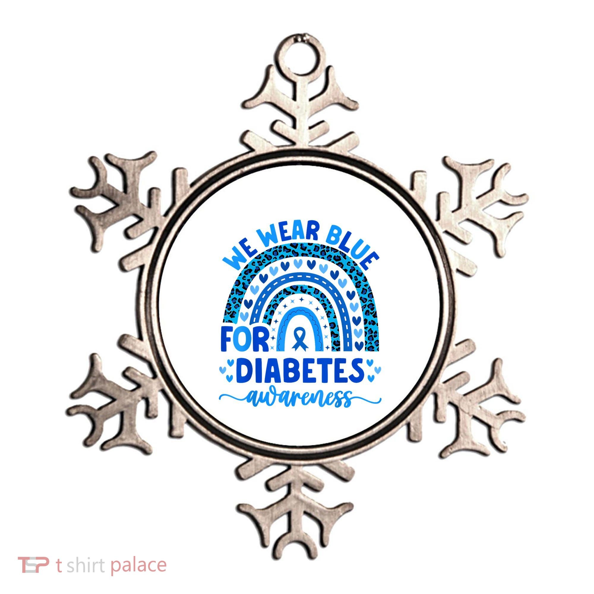 We Wear Blue For Diabetes Awareness Diabetic Ornament
