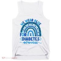 We Wear Blue For Diabetes Awareness Diabetic Tank Top thumb 0