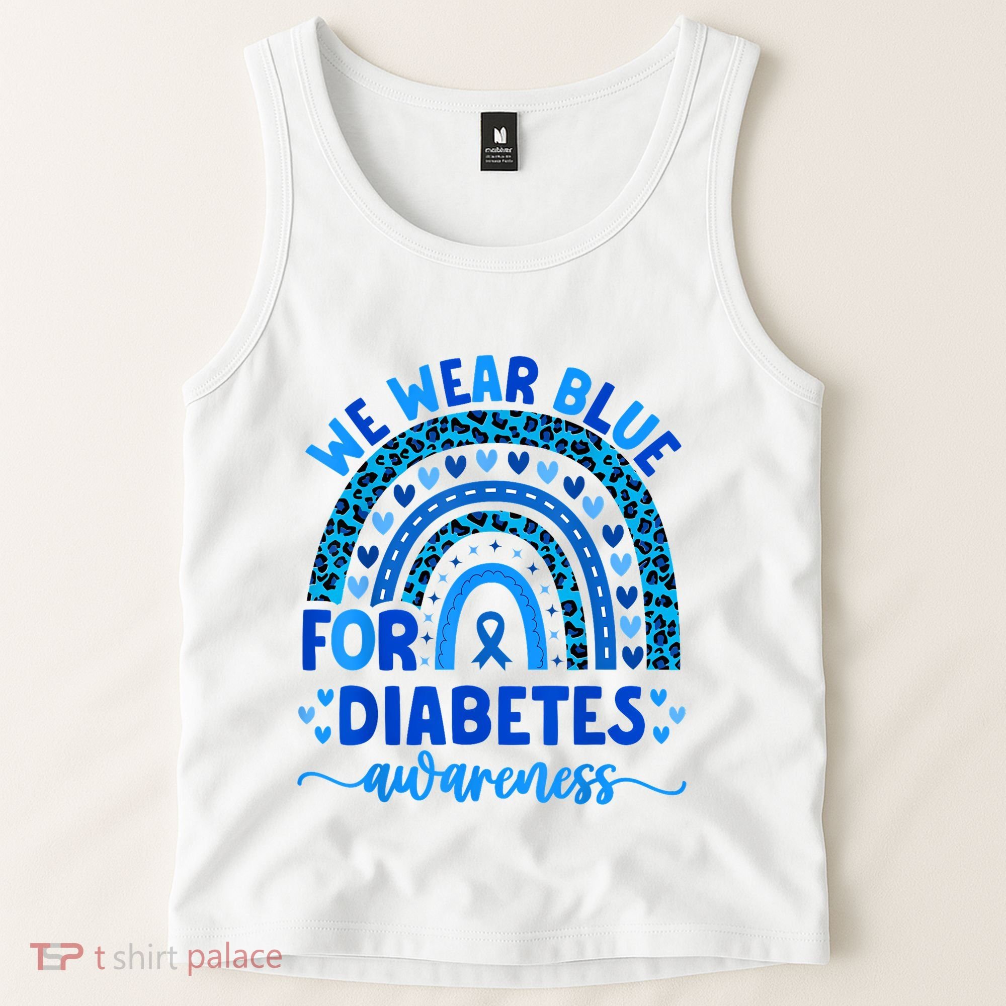 We Wear Blue For Diabetes Awareness Diabetic Tank Top