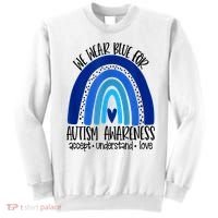 We Wear Blue For Autism Awareness, Accept Understand Love Sweatshirt thumb 0